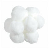 50mm Pom Poms 5cm - White