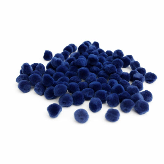 12mm Pom Poms 1.2cm - Royal Blue 100 Pack