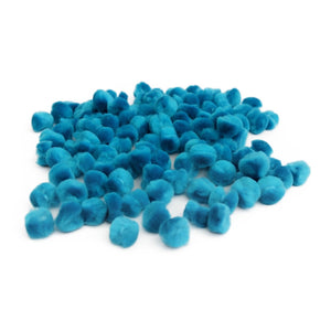 12mm Pom Poms 1.2cm - Turquoise 100 Pack