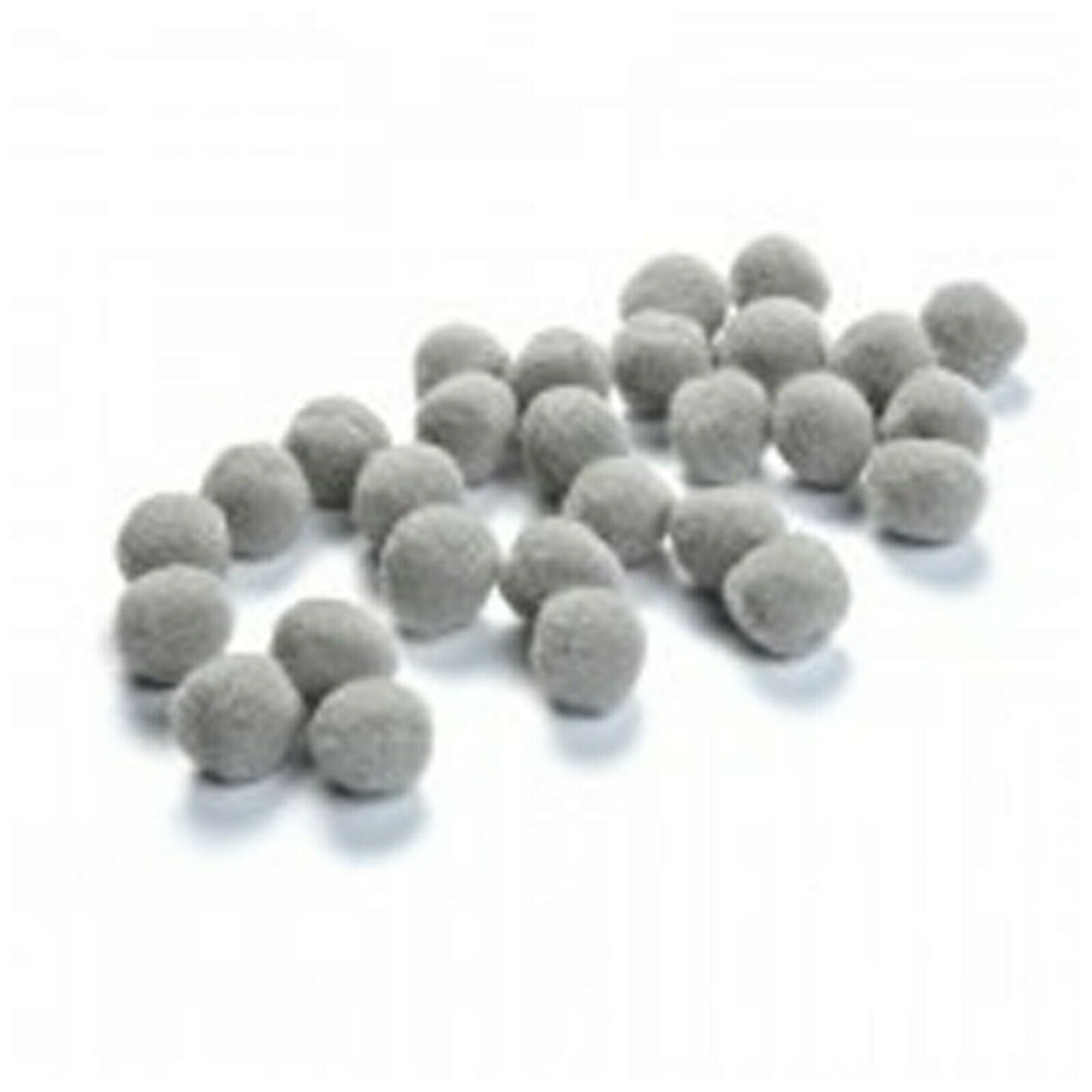 7mm Pom Poms 0.7cm  - Grey 100 Pack