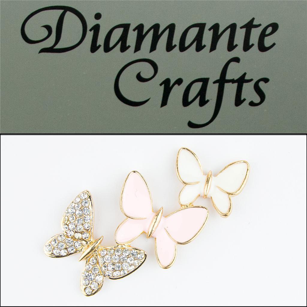 Copy of 3D Diamantes Designs Rhinestone Butterflies