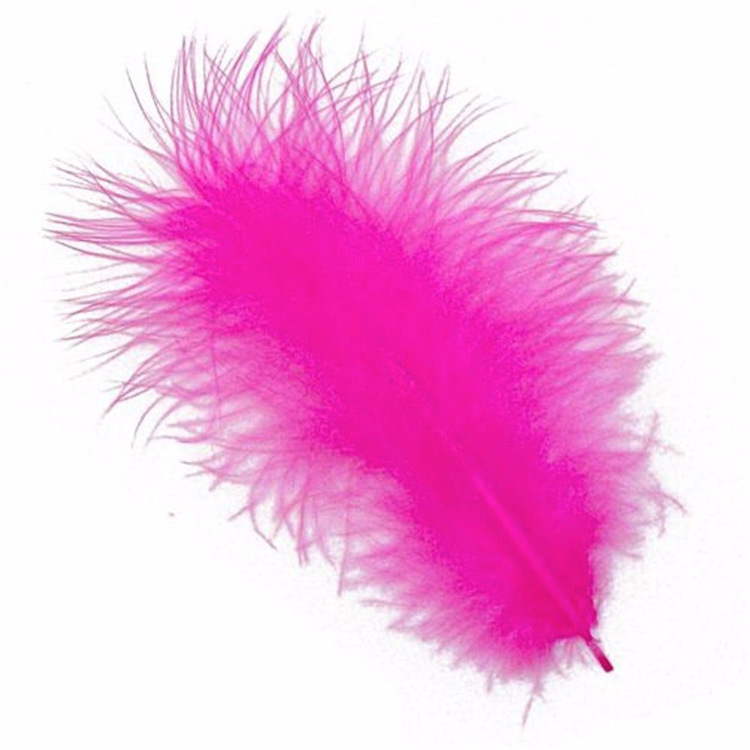 Fuchsia/ Shocking Pink Marabou Feathers 8 - 13 cm
