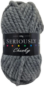 Cygnet SERIOUSLY CHUNKY Plains - Slate Grey 790 Knitting Yarn