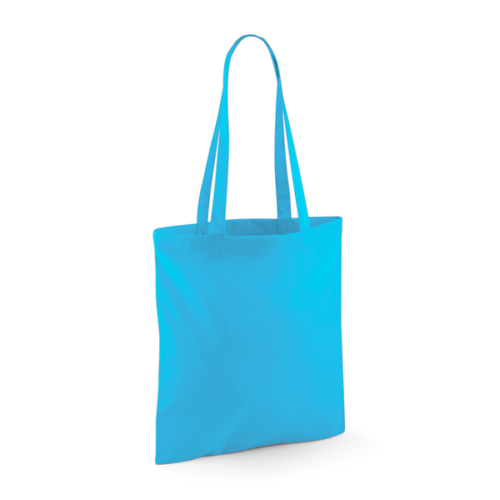 Surf Blue Cotton Tote Bag