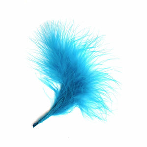 Turquoise Marabou Feathers 8 - 13 cm