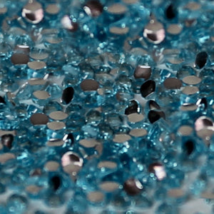 1mm x 300 Turquoise Loose Flat Back Diamante's
