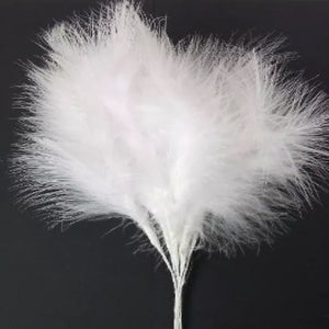 White Marabou Fluff Feathers