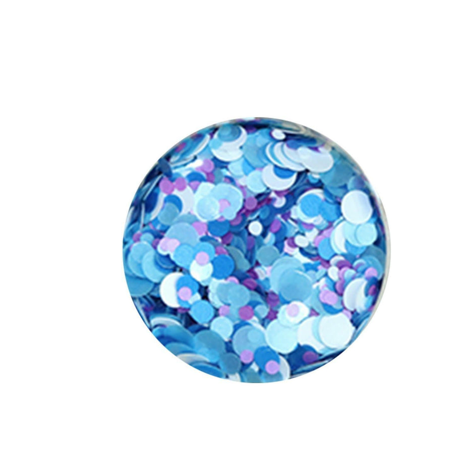 White, Purple and Blue Mixed Circle Glitter