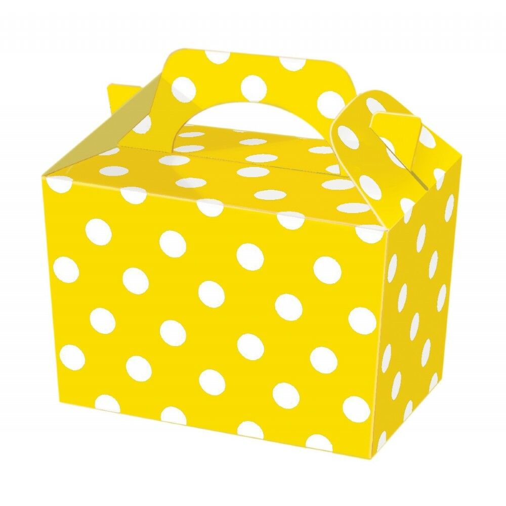 Yellow Polka Dot Party Boxes