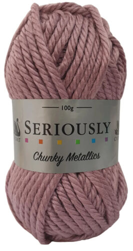 Cygnet SERIOUSLY CHUNKY Metallics - Zinc 155 Knitting Yarn